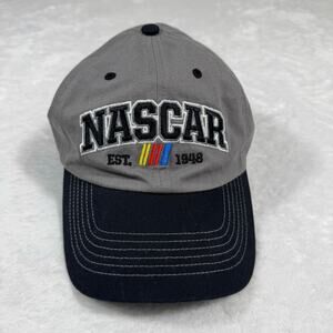 NASCAR Est 1948 Embroidered Baseball Cap Gray Hat Adjustable